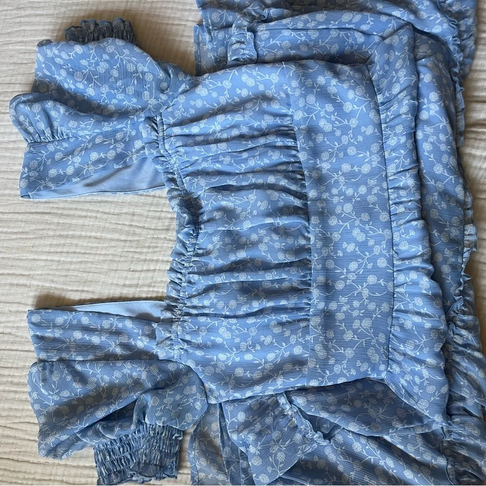 Altard State Blue Floral Maxi Dress - Picture 3 of 4